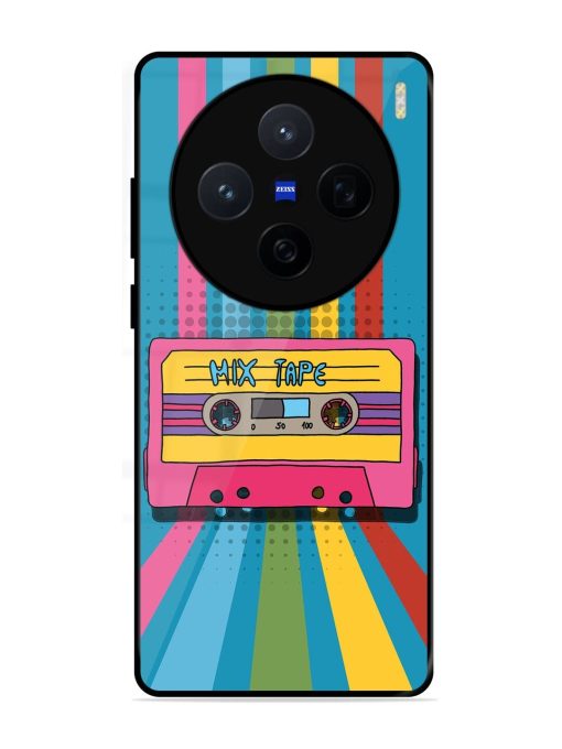 Retro Cassette Tapes Glossy Soft Edge Case for Vivo X200 (5G)