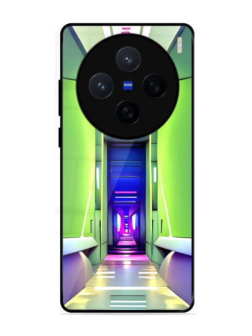 Neon Corridor Glossy Soft Edge Case for Vivo X200 (5G)