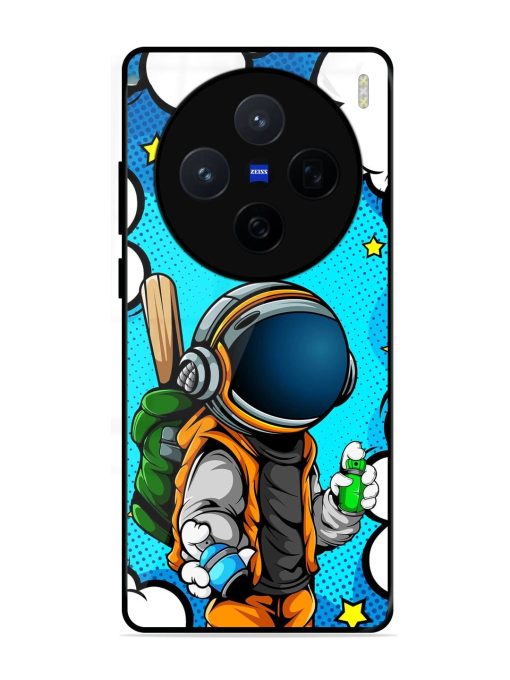 Space Graffiti Artist Glossy Soft Edge Case for Vivo X200 (5G)