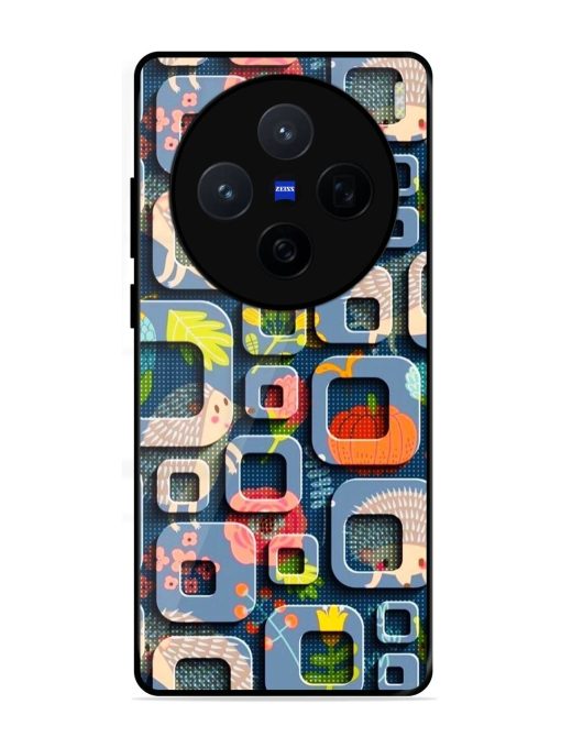 Hedgehog Hideout Glossy Soft Edge Case for Vivo X200 (5G)