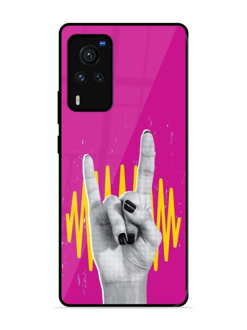 Rock Hand Glossy Soft Edge Case for Vivo X60 Pro