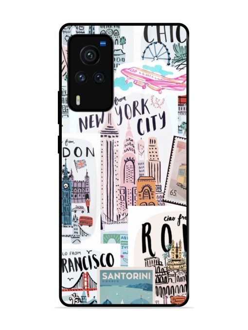 Travelogue Glossy Soft Edge Case for Vivo X60 Pro