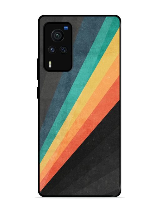 Retro Spectrum Glossy Soft Edge Case for Vivo X60 Pro