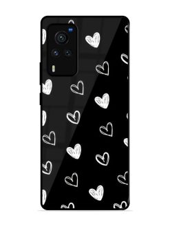 Scattered Hearts Glossy Soft Edge Case for Vivo X60 Pro