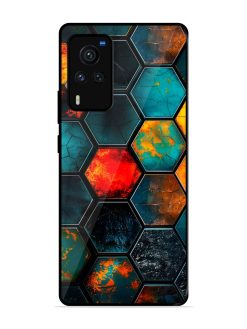 Hexagon Hive Glossy Soft Edge Case for Vivo X60 Pro