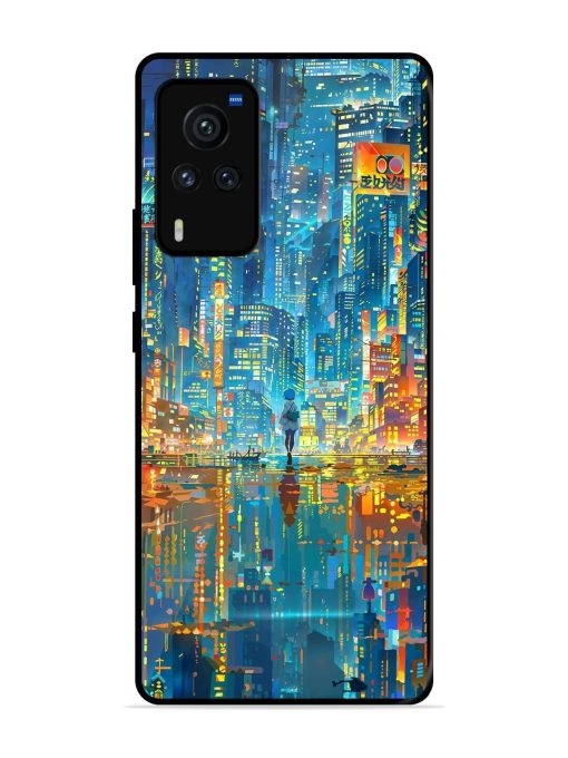 Neon Metropolis Glossy Soft Edge Case for Vivo X60 Pro