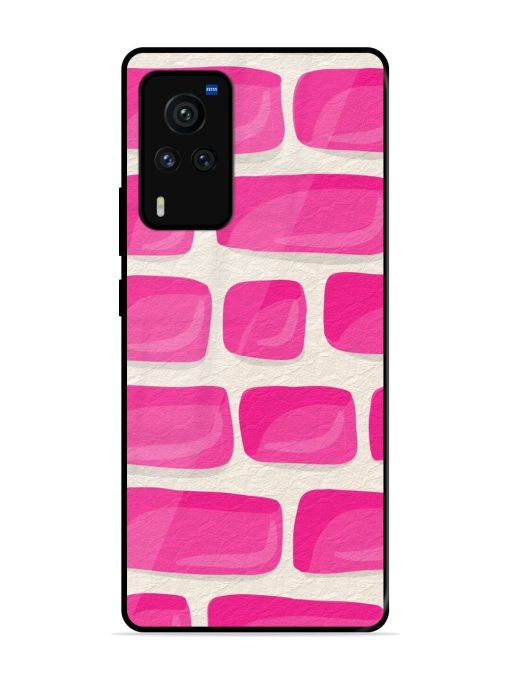 Pink Brick Wall Glossy Soft Edge Case for Vivo X60 Pro