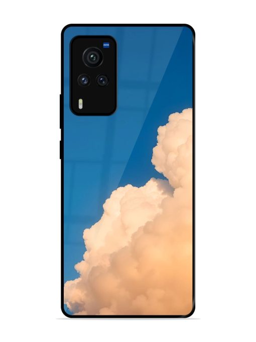 Golden Cloudscape Glossy Soft Edge Case for Vivo X60 Pro