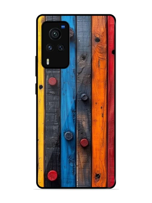 Rainbow Plank Glossy Soft Edge Case for Vivo X60 Pro