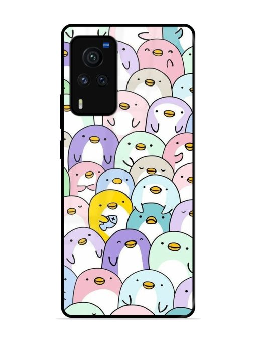 Penguin Party Glossy Soft Edge Case for Vivo X60 Pro