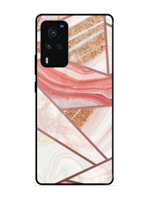 Rosy Mosaic Glossy Soft Edge Case for Vivo X60 Pro