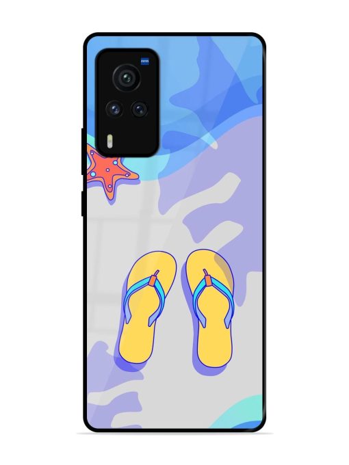 Sandy Toes And Salty Seas Glossy Soft Edge Case for Vivo X60 Pro