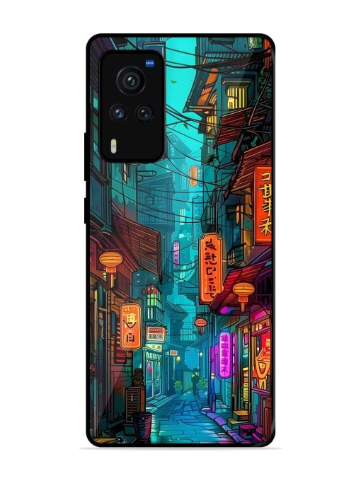 Neon Nightscape Glossy Soft Edge Case for Vivo X60 Pro