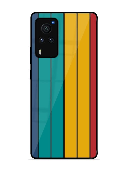 Retro Stripes Glossy Soft Edge Case for Vivo X60 Pro