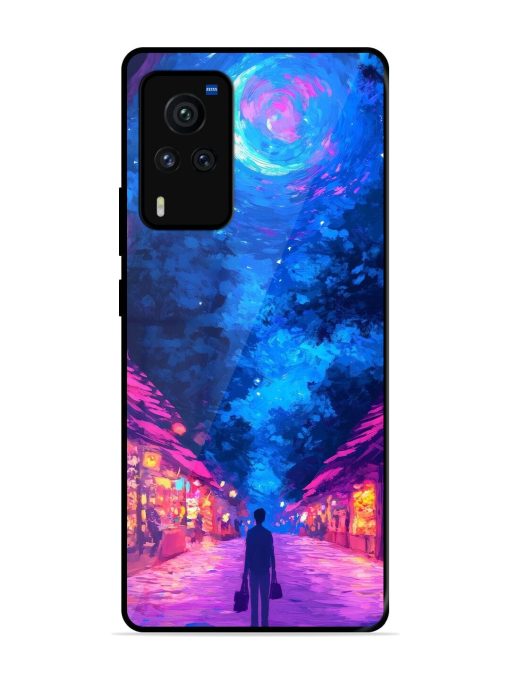 Neon Nightscape Glossy Soft Edge Case for Vivo X60 Pro