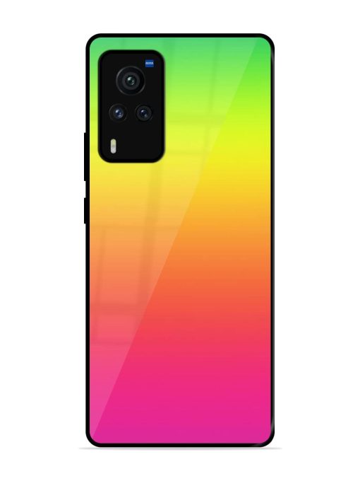 Rainbow Gradient Glossy Soft Edge Case for Vivo X60 Pro