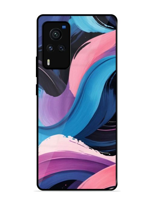 Whimsical Waves Glossy Soft Edge Case for Vivo X60 Pro