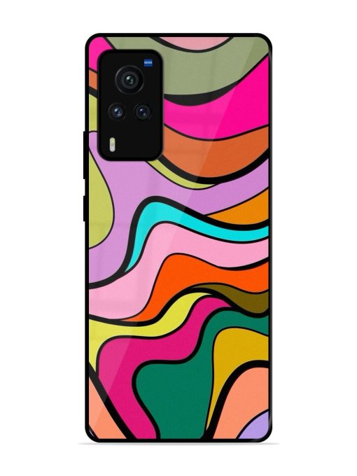 Wavy Wonder Glossy Soft Edge Case for Vivo X60 Pro