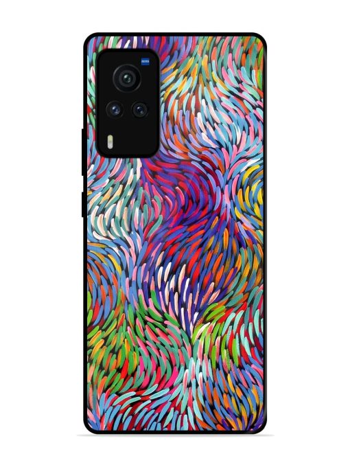 Vibrant Waves Glossy Soft Edge Case for Vivo X60 Pro