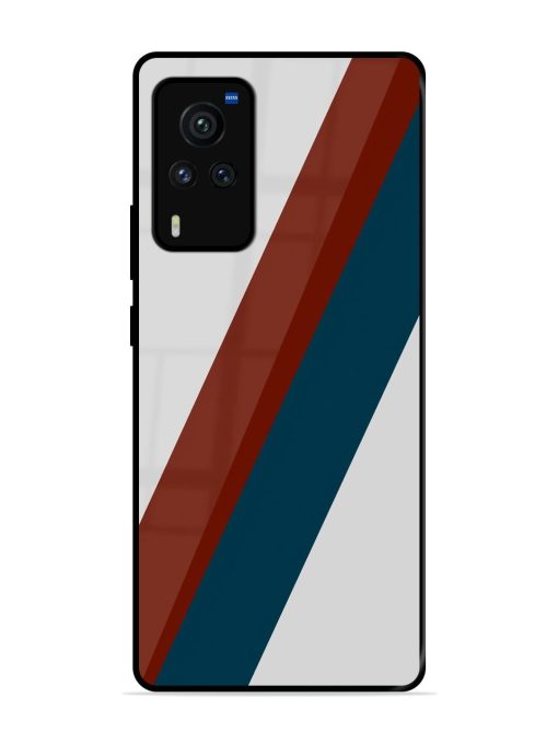Slanted Stripes Glossy Soft Edge Case for Vivo X60 Pro