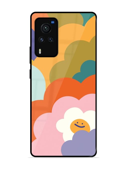 Happy Flower Power Glossy Soft Edge Case for Vivo X60 Pro