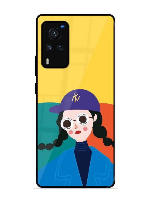 Starry-Eyed Girl Glossy Soft Edge Case for Vivo X60 Pro