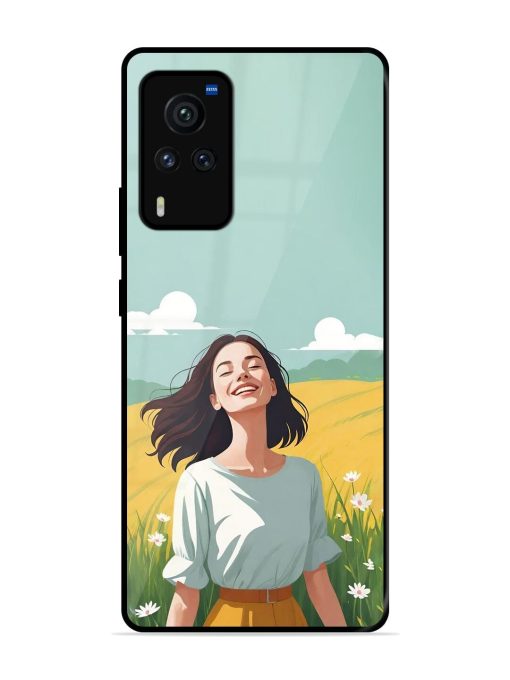 Girl Graffiti Glossy Soft Edge Case for Vivo X60 Pro