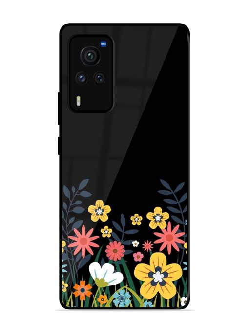 Floral Night Sky Glossy Soft Edge Case for Vivo X60 Pro