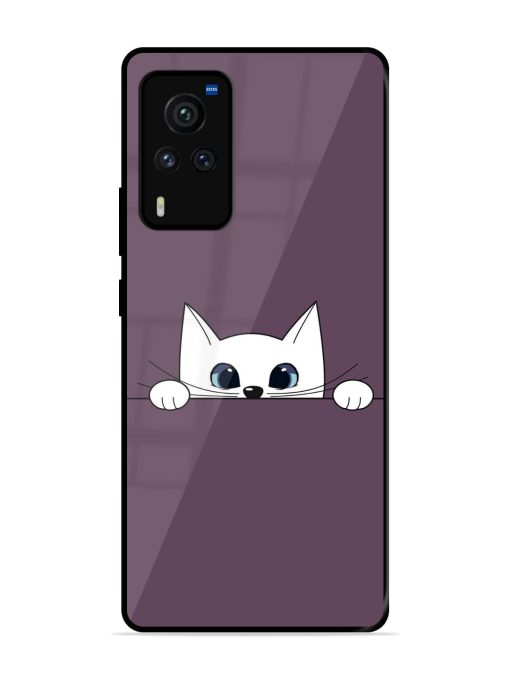 Peek-A-Boo Kitty Glossy Soft Edge Case for Vivo X60 Pro