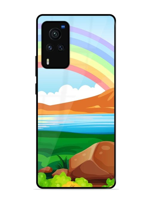 Rainbow Over The Lake Glossy Soft Edge Case for Vivo X60 Pro