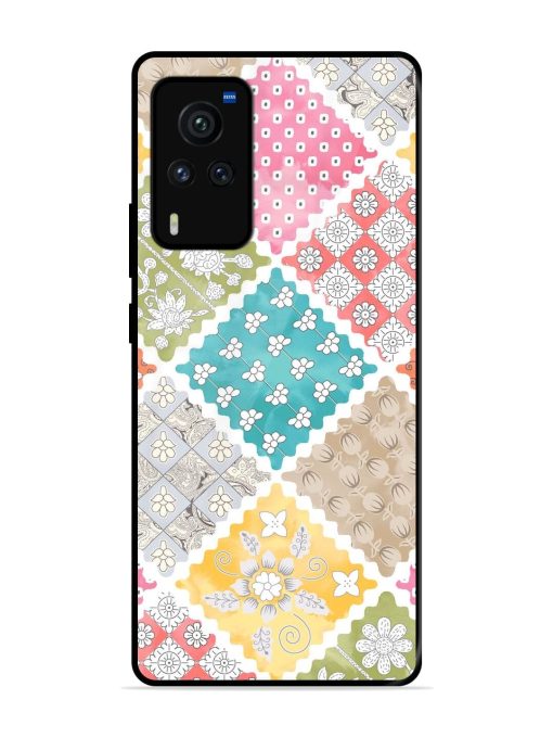 Patchwork Dreamscape Glossy Soft Edge Case for Vivo X60 Pro