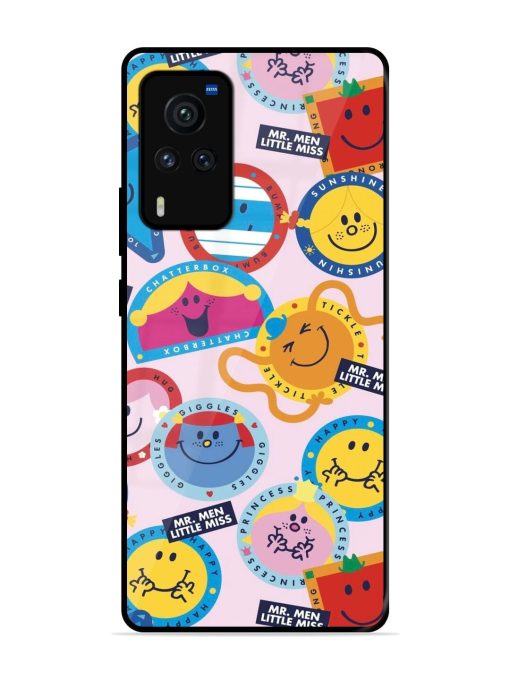 Whimsical Mr. Men & Little Miss Glossy Soft Edge Case for Vivo X60 Pro