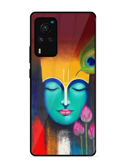 Divine Tranquility: The Face Of Krishna Glossy Soft Edge Case for Vivo X60 Pro
