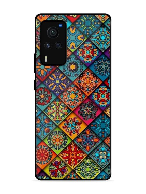 Patchwork Mandala Mosaic Glossy Soft Edge Case for Vivo X60 Pro