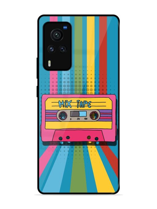 Retro Cassette Tapes Glossy Soft Edge Case for Vivo X60 Pro