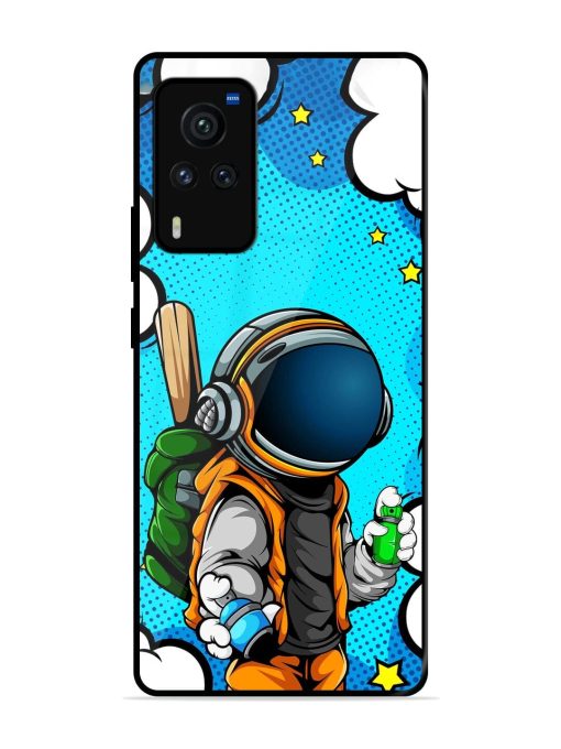 Space Graffiti Artist Glossy Soft Edge Case for Vivo X60 Pro