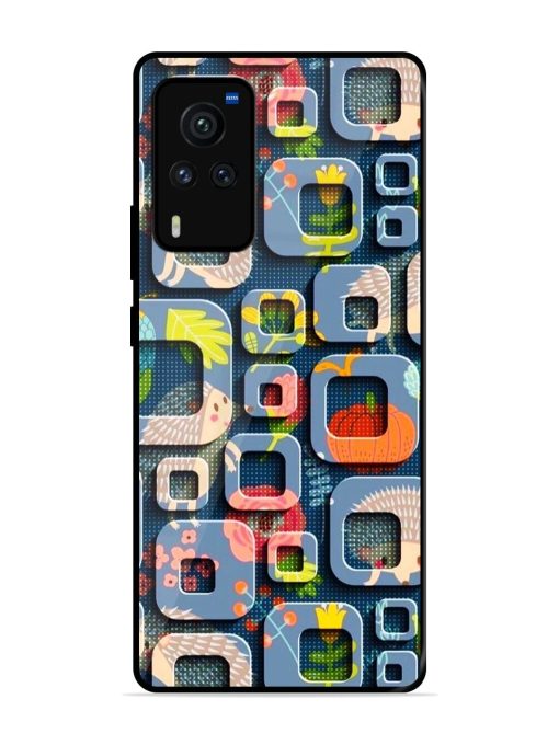 Hedgehog Hideout Glossy Soft Edge Case for Vivo X60 Pro