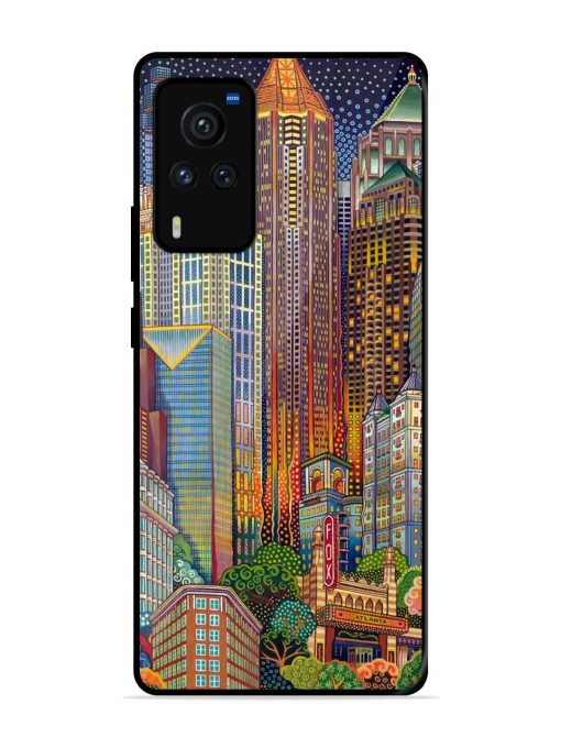 Neon Nightscape Glossy Soft Edge Case for Vivo X60 Pro