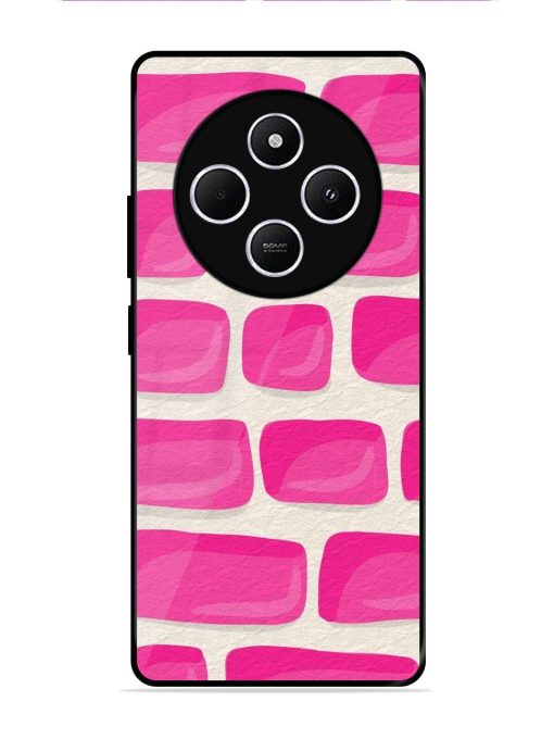 Pink Brick Wall Glossy Soft Edge Case for Xiaomi Redmi 14C (5G)