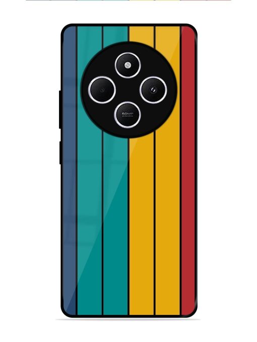 Retro Stripes Glossy Soft Edge Case for Xiaomi Redmi 14C (5G)