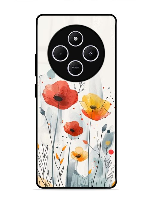 Poppy Fields Glossy Soft Edge Case for Xiaomi Redmi 14C (5G)