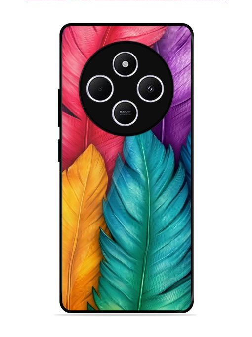 Rainbow Feathers Glossy Soft Edge Case for Xiaomi Redmi 14C (5G)