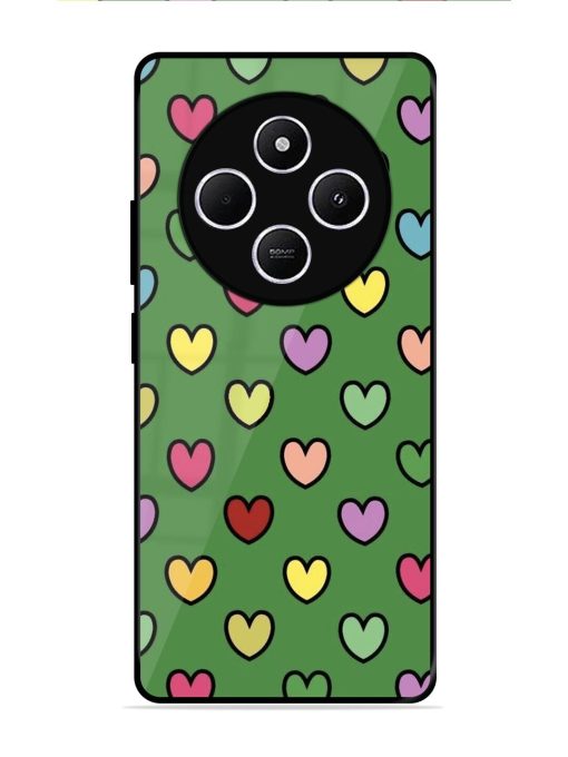 Rainbow Heart Parade Glossy Soft Edge Case for Xiaomi Redmi 14C (5G)