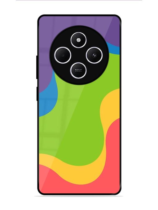 Wavy Rainbow Wonderland Glossy Soft Edge Case for Xiaomi Redmi 14C (5G)