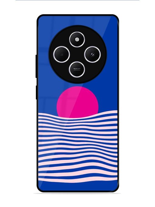 Pink Sunset Over Blue Waves Glossy Soft Edge Case for Xiaomi Redmi 14C (5G)