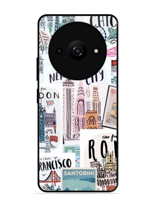 Travelogue Glossy Soft Edge Case for Xiaomi Redmi A3X