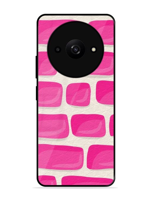 Pink Brick Wall Glossy Soft Edge Case for Xiaomi Redmi A3X