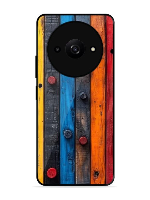 Rainbow Plank Glossy Soft Edge Case for Xiaomi Redmi A3X