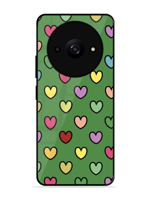 Rainbow Heart Parade Glossy Soft Edge Case for Xiaomi Redmi A3X
