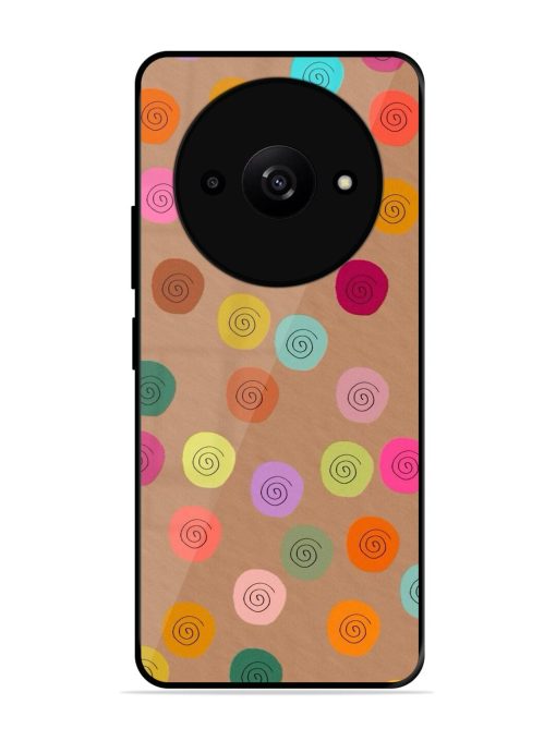 Swirly Dots On Kraft Glossy Soft Edge Case for Xiaomi Redmi A3X